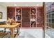 Extensive wine storage with custom built-in racking at 4787 Northside Dr, Atlanta, GA 30327