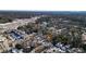 Aerial view showing home location in a residential neighborhood with nearby amenities at 2505 Mellville Ave, Decatur, GA 30032