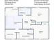 Second level floorplan featuring three bedrooms, two bathrooms, laundry, and closet spaces at 7110 Brandon Mill, Sandy Springs, GA 30328