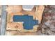 Aerial view of new home showcasing roof and construction progress on a large lot at 4267 Matisse Ln, Fairburn, GA 30213