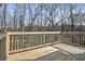 Wooden deck overlooks wooded area at 2669 Glenrose Hl, Atlanta, GA 30341