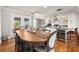 Bright dining area with hardwood floors and view of deck at 3384 Campbell Se Rd, Smyrna, GA 30080