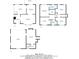 Detailed floor plan of a home with three floors, including a Gathering room and garage at 4745 Elam Forest Dr, Stone Mountain, GA 30083