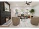 Living room featuring a fireplace and comfortable seating at 994 Byron Sw Dr, Atlanta, GA 30310