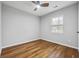 Bright bedroom with wood-look floors and window at 452 Lindsay Nw St, Atlanta, GA 30314