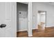 Small laundry area with washer and dryer hookups at 452 Lindsay Nw St, Atlanta, GA 30314