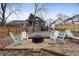 Backyard with fire pit and seating area at 1752 Ridgeway Nw Ave, Atlanta, GA 30318