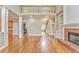 Open great room with hardwood floors and a two-story ceiling at 6037 Addington Nw Dr, Acworth, GA 30101