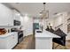 Modern kitchen with stainless steel appliances and white cabinets at 1087 Shadow Glen Dr, Fairburn, GA 30213