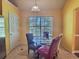 Breakfast nook in kitchen with glass table and chairs at 1734 Spring Hill Cv, Lithonia, GA 30058