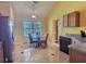 Breakfast nook in kitchen with glass table and chairs at 1734 Spring Hill Cv, Lithonia, GA 30058