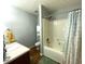 Bathroom with tub and shower at 532 Oakside Pl, Acworth, GA 30102