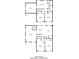 Full floor plan showing both floors with bedrooms, baths, kitchen, and living spaces at 3049 Flat Shoals Rd, Atlanta, GA 30349