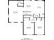 Detailed floor plan showcasing the layout of the home's first level, with a spacious kitchen and living room at 3049 Flat Shoals Rd, Atlanta, GA 30349