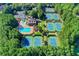 Aerial view of community tennis courts at 7890 Royal Melbourne Way, Duluth, GA 30097