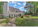 House backyard with stone pathway and patio furniture at 1479 Brentwood Dr, Marietta, GA 30062