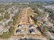 Aerial view of a residential community with a mix of completed and in-progress homes at 1421 Stephens View Dr, Loganville, GA 30052