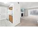 Living room with fireplace and view of kitchen and balcony at 2776 Vinings Central Se Dr # 19, Atlanta, GA 30339
