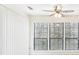 Bright sunroom featuring large windows and a ceiling fan at 2776 Vinings Central Se Dr # 19, Atlanta, GA 30339