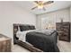 Bedroom with king-size bed and ceiling fan at 366 Oak Harbor Trl, Marietta, GA 30066