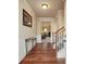 Bright entryway with hardwood floors and staircase at 5105 Deepwater Cv, Acworth, GA 30101