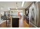 Modern kitchen with stainless steel appliances and island at 5105 Deepwater Cv, Acworth, GA 30101