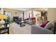 Living room with fireplace and comfortable seating at 5105 Deepwater Cv, Acworth, GA 30101