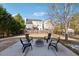 Spacious backyard with fire pit and seating area at 3648 Ramsey Close Sw, Atlanta, GA 30331