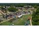 Aerial view of a town with a large festival at 4350 Rockdale Dr, Acworth, GA 30101