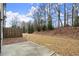 Townhouse backyard with patio and wood fence at 8775 Village Pl, Suwanee, GA 30024