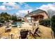 Large backyard with pool, pergola, firepit and patio at 2057 Chambord Way, Snellville, GA 30078