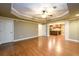 Finished basement with kitchenette and open living space at 2057 Chambord Way, Snellville, GA 30078