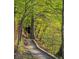 Couple walking on a scenic nature trail with lush green trees at 9385 N Lake Dr, Roswell, GA 30076