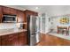 Modern kitchen with stainless steel appliances and granite counters at 1418 Defoors Nw Dr, Atlanta, GA 30318