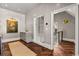 Convenient laundry room with marble countertops and herringbone floors at 230 Central Ave, Fayetteville, GA 30214