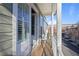 Private balcony with wood decking and street views at 393 Summerhour St, Marietta, GA 30060