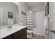 Simple bathroom with white subway tile and a shower/tub combo at 393 Summerhour St, Marietta, GA 30060