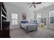 Bright bedroom with a queen bed and ample closet space at 393 Summerhour St, Marietta, GA 30060