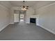 Large main bedroom with fireplace and access to bathroom at 1206 Persimmon Way, Mcdonough, GA 30252