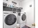 Laundry room with modern washer and dryer at 405 Marvin Ct, Mcdonough, GA 30252