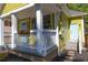 Front porch view of yellow house with white trim at 575 Rockwell Sw St, Atlanta, GA 30310