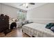 Cozy bedroom with a double bed and a drum set at 9012 Hurst Ct, Jonesboro, GA 30238