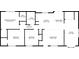 One-story floor plan with 3 bedrooms, 2 baths, and living room at 9012 Hurst Ct, Jonesboro, GA 30238