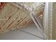 Unfished attic with foam insulation at 4320 Chapel Hill Farms Dr, Douglasville, GA 30135