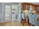 French doors open from kitchen to a screened porch at 4320 Chapel Hill Farms Dr, Douglasville, GA 30135