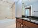 Bathroom features a shower/tub combo and granite vanity at 195 14Th Ne St # 2907, Atlanta, GA 30309