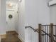 Bright hallway with wood flooring and modern staircase at 6736 Cadence Blvd, Sandy Springs, GA 30328