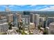 Aerial view of the building and surrounding area at 1065 Peachtree Ne St # 3102, Atlanta, GA 30309