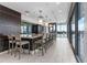 Community bar with granite countertop and pool view at 1065 Peachtree Ne St # 3102, Atlanta, GA 30309