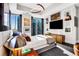 Spacious bedroom with city views and modern decor at 1065 Peachtree Ne St # 3102, Atlanta, GA 30309